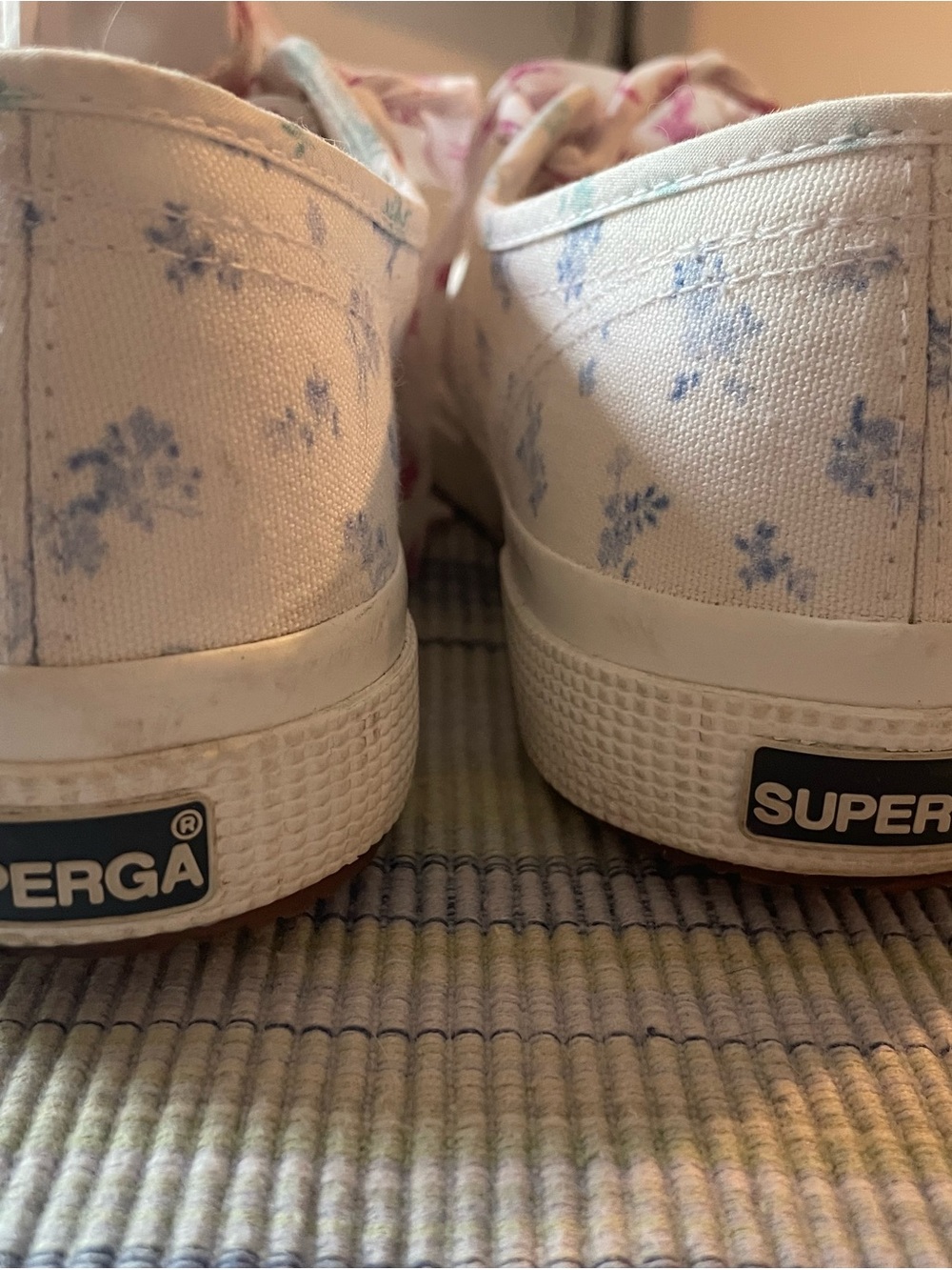Superga Floral Canvas Sneakers with floral ribbon laces - Picture 4 of 7